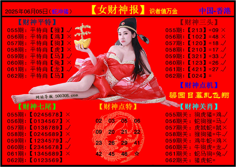 062期：女财神报