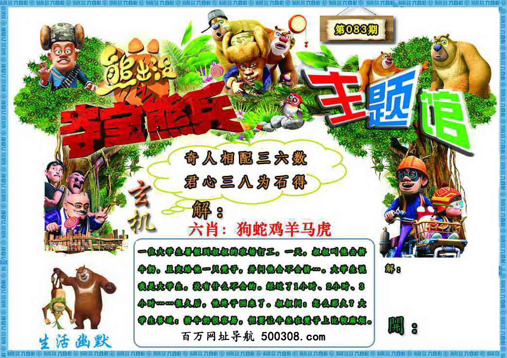083期：熊出没生活幽默