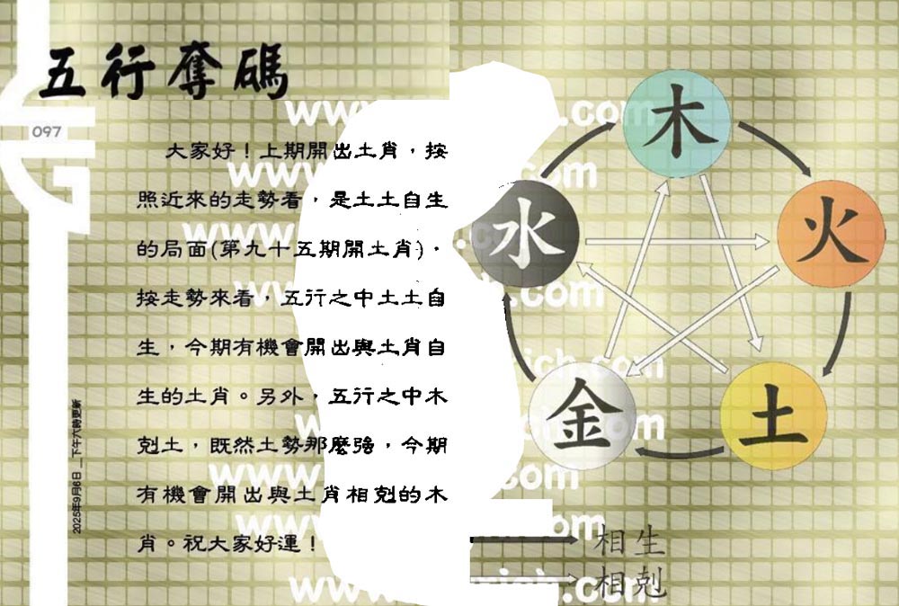 097期：老总论码/萧公子/林大师/五行夺码