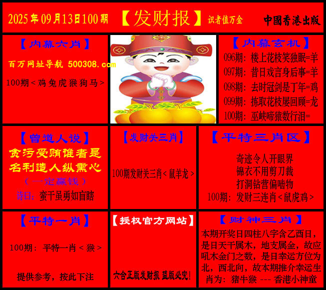 100期：猛虎报+发财报