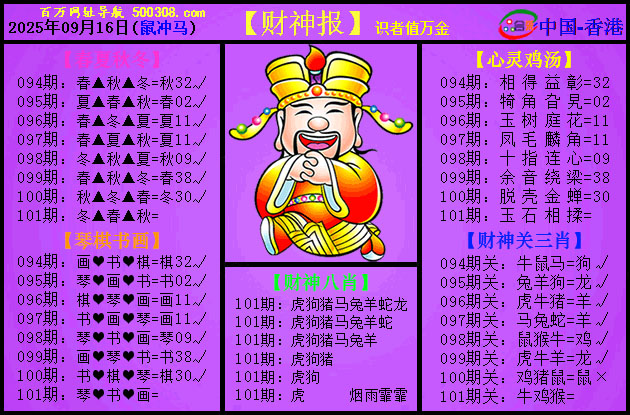 101期：紫财神报