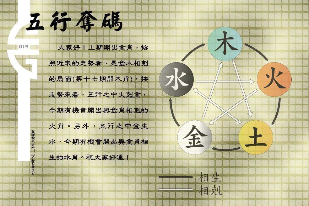 019期：老总论码/萧公子/林大师/五行夺码