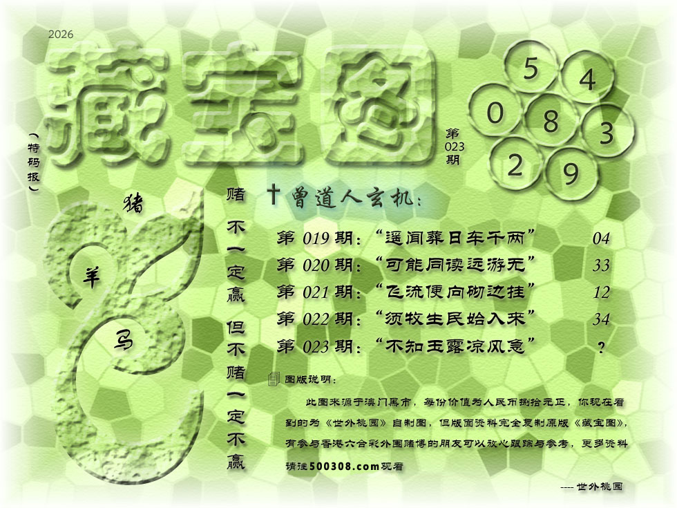 023期藏寶圖_新:不知玉露凉风急_老:疏钟已应晚来风_禁:虎_禁:7尾_玄機字:《韩》