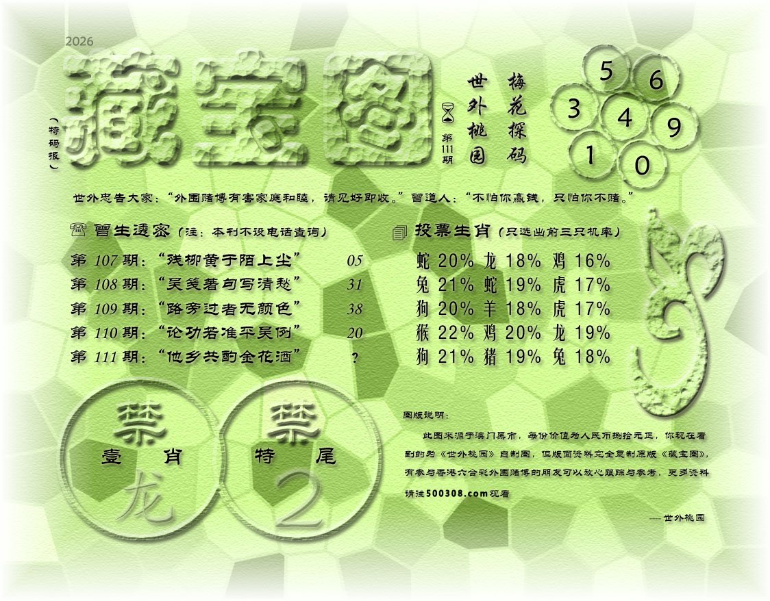 111期藏寶圖_新:河朔毡庐千里迥_老:他乡共酌金花酒_禁:龙_禁:2尾_玄機字:《箭》 111期藏寶圖_新:河朔毡庐千里迥_老:他乡共酌金花酒_禁:龙_禁:2尾_玄機字:《箭》